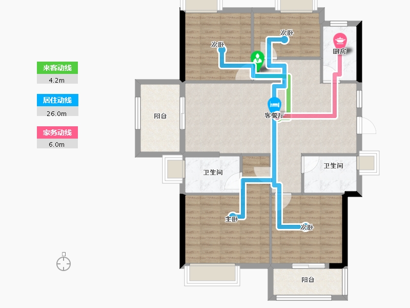 福建省-宁德市-福鼎盛大庄园-103.20-户型库-动静线