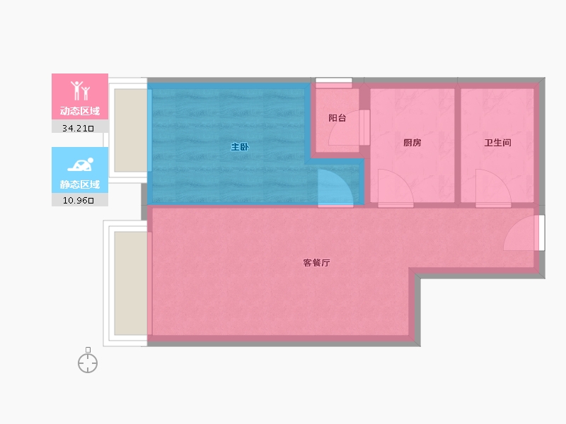 黑龙江省-哈尔滨市-新松樾尚-39.92-户型库-动静分区