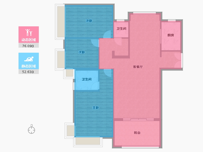 河南省-信阳市-华英中央帝景-118.00-户型库-动静分区