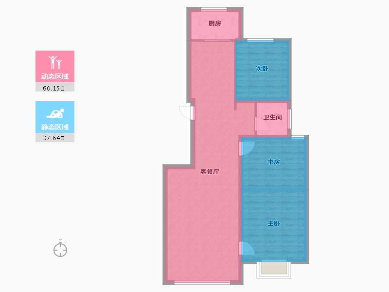 甘肃省-武威市-恒昌首府-88.43-户型库-动静分区