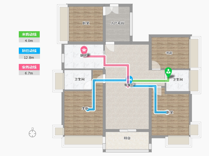 广东省-中山市-金帝世纪城-115.00-户型库-动静线