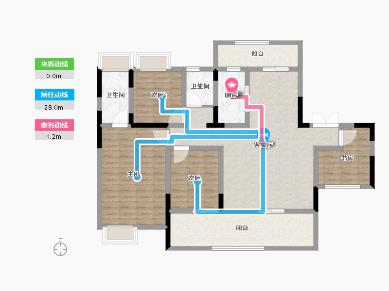 四川省-遂宁市-滨江河畔·河东-121.04-户型库-动静线