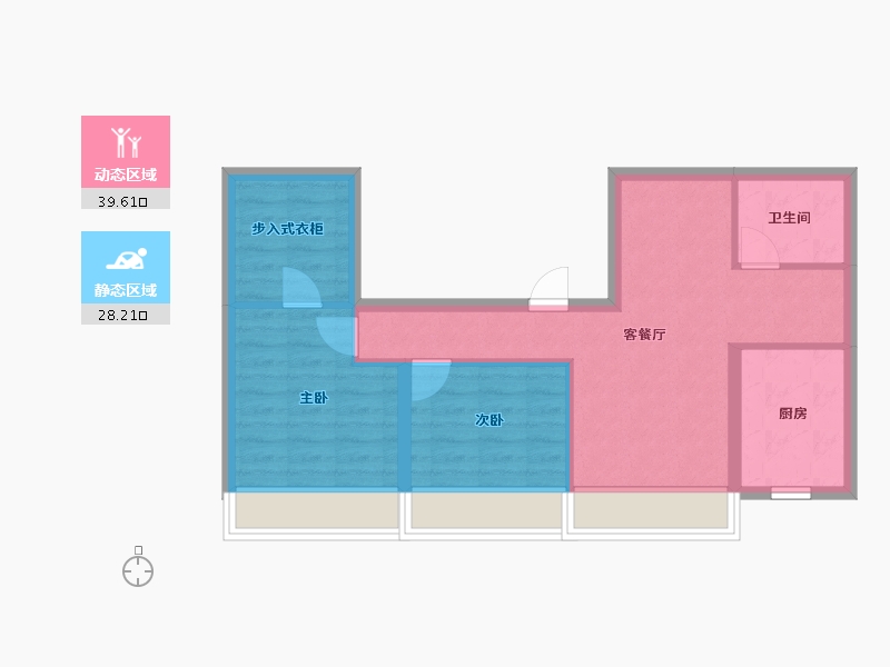 北京-北京市-奉范北京-59.99-户型库-动静分区