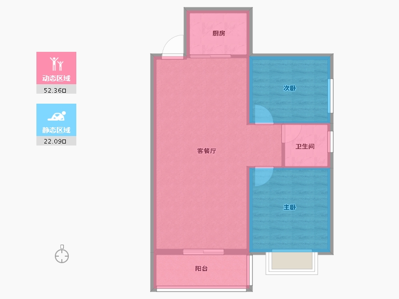 河南省-洛阳市-路通花园-67.29-户型库-动静分区