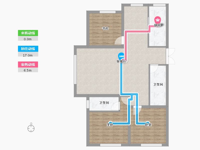 黑龙江省-牡丹江市-星河传说花园城-92.41-户型库-动静线