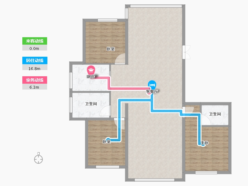 黑龙江省-牡丹江市-星河传说花园城-140.00-户型库-动静线