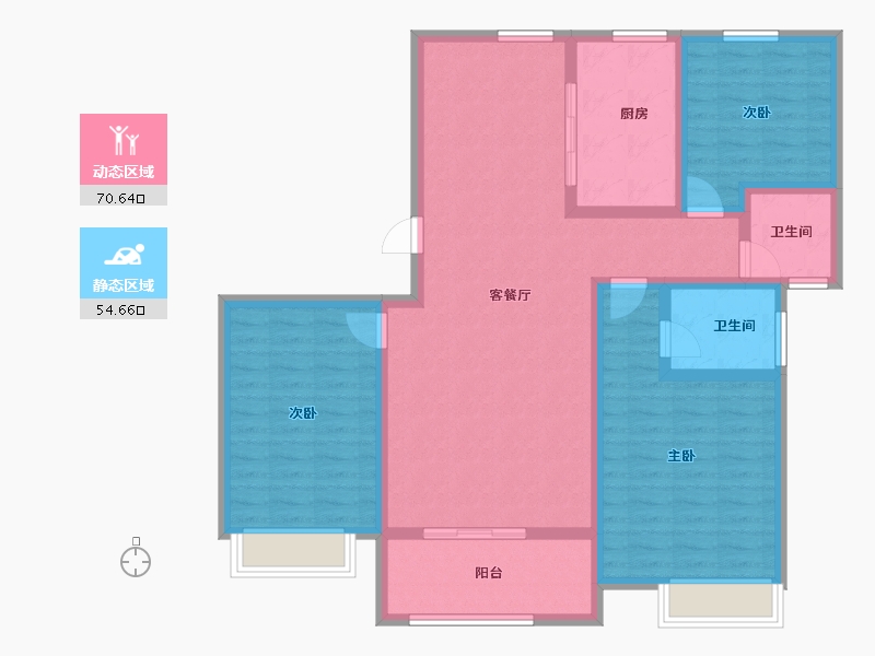 陕西省-安康市-坝河新城-112.15-户型库-动静分区