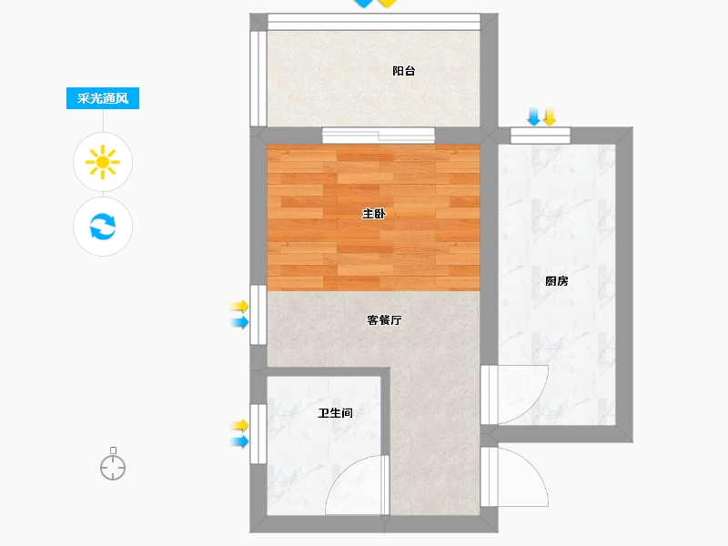 河南省-洛阳市-城筑伊河源-28.80-户型库-采光通风