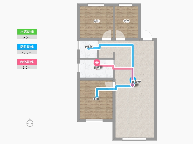 辽宁省-沈阳市-沈抚中南·熙悦-68.00-户型库-动静线