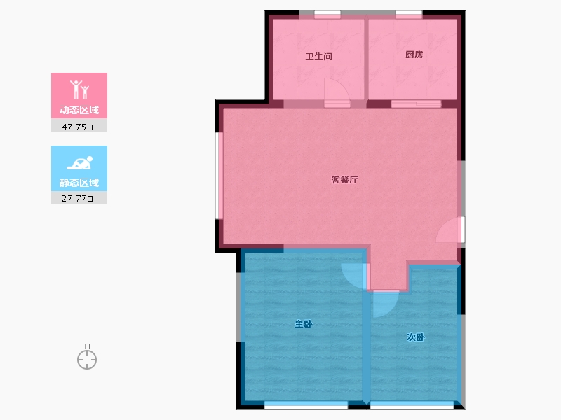 辽宁省-鞍山市-鞍钢新城-68.01-户型库-动静分区