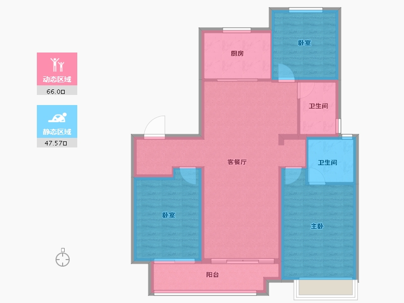 山东省-德州市-东城壹号院-102.58-户型库-动静分区