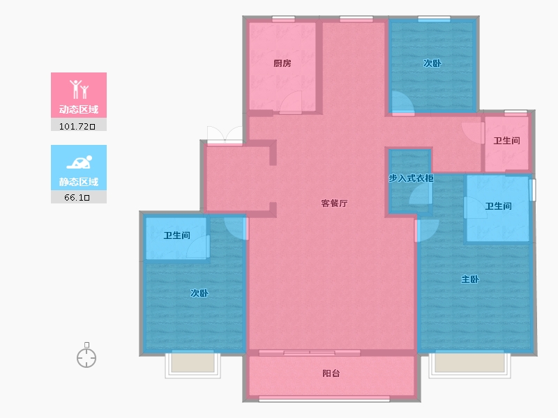 山西省-太原市-远大·凤玺湾-152.00-户型库-动静分区