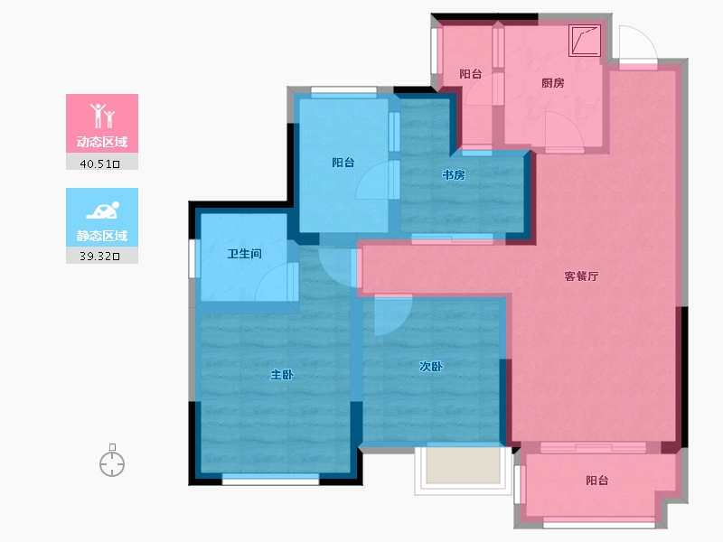 四川省-南充市-锦绣澜庭-70.00-户型库-动静分区