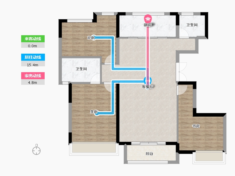 山东省-德州市-红烨一品-109.29-户型库-动静线