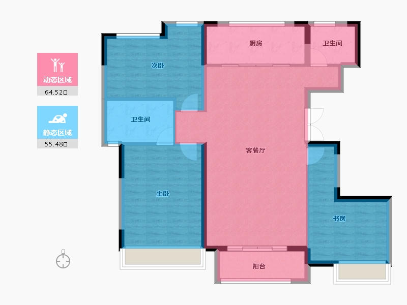 山东省-德州市-红烨一品-109.29-户型库-动静分区