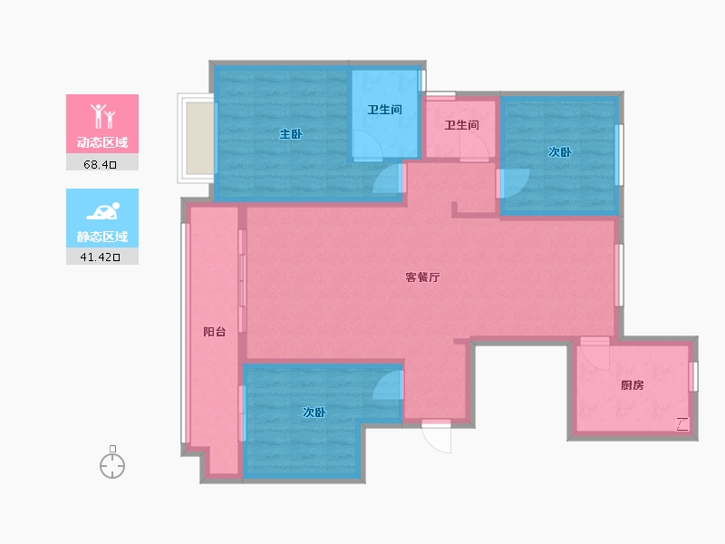 山东省-滨州市-中兴府-98.00-户型库-动静分区