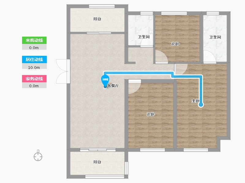 江苏省-连云港市-尚都·滟澜山-108.70-户型库-动静线