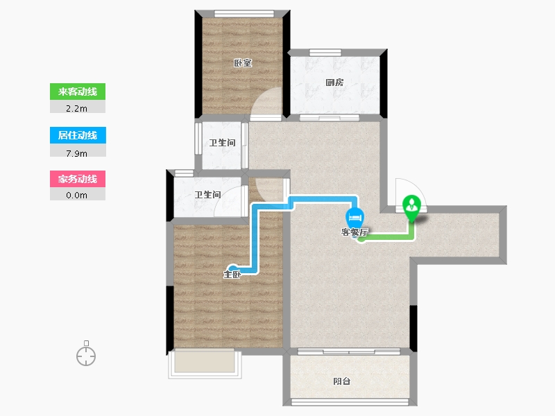 河南省-漯河市-临颍碧桂园-88.00-户型库-动静线