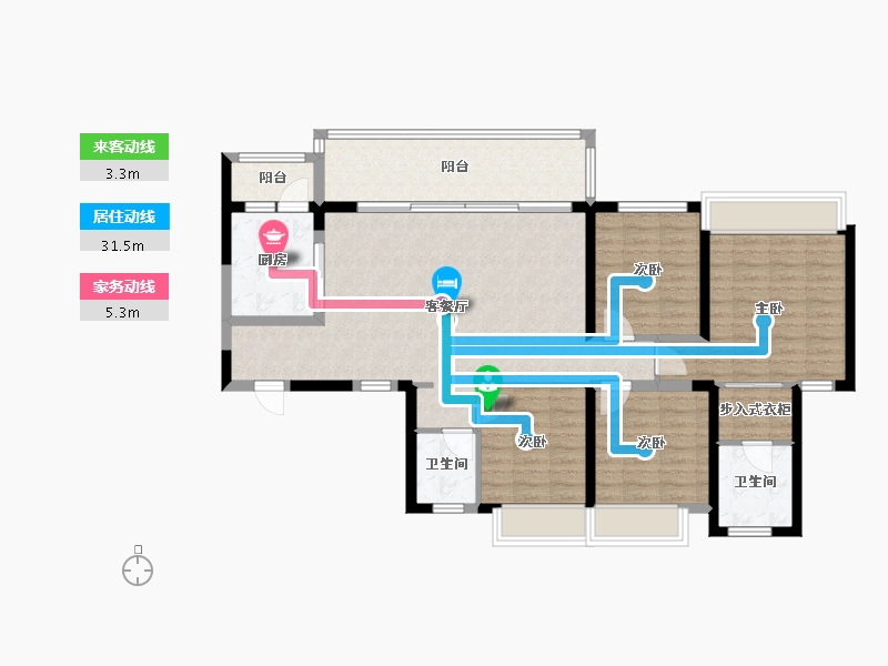 四川省-成都市-中建天府公馆-110.00-户型库-动静线