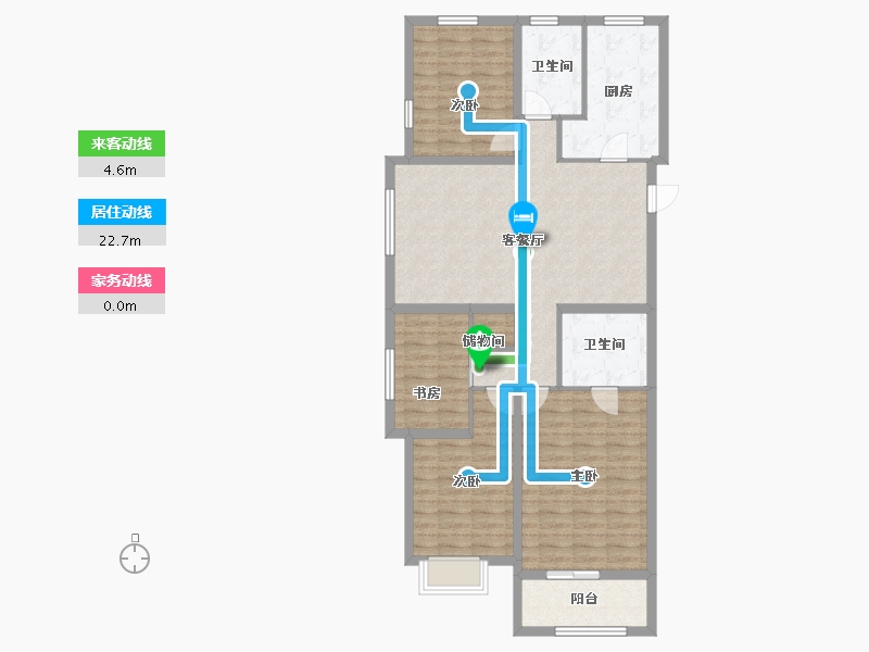 山西省-太原市-远大·凤玺湾-110.39-户型库-动静线