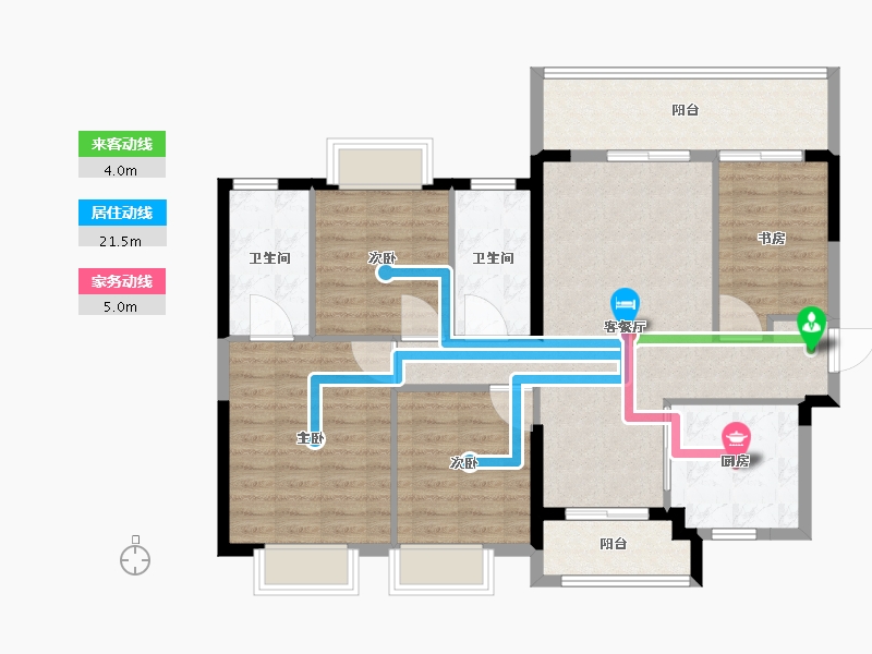 广东省-广州市-深业颐泽府-102.00-户型库-动静线