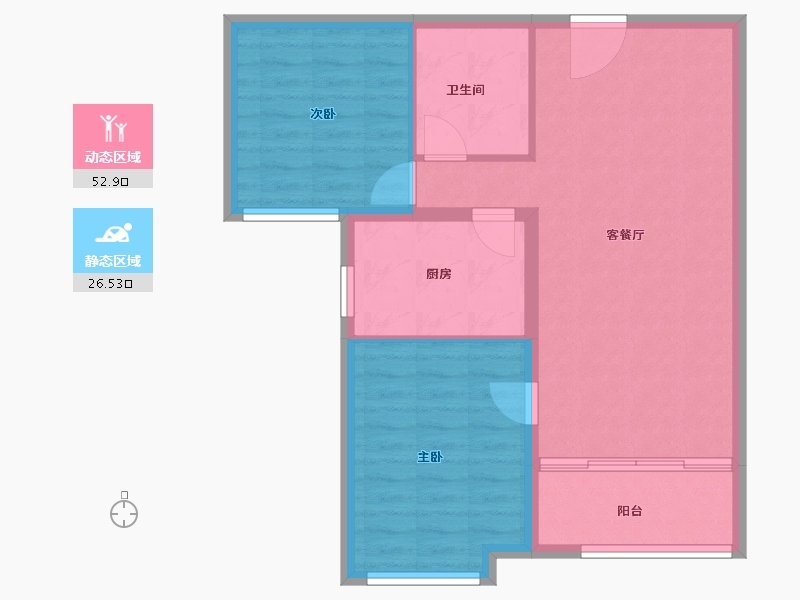 河北省-邢台市-华年里-72.03-户型库-动静分区