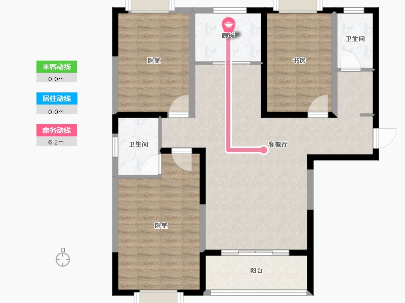 河南省-南阳市-国海•翰林学府-103.20-户型库-动静线