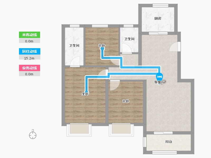 浙江省-嘉兴市-龙光江南大境里-78.48-户型库-动静线