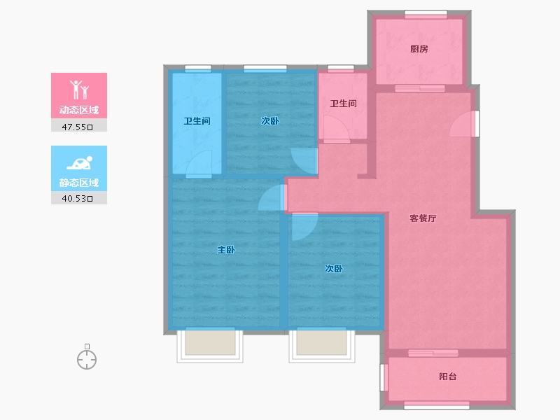 浙江省-嘉兴市-龙光江南大境里-78.48-户型库-动静分区