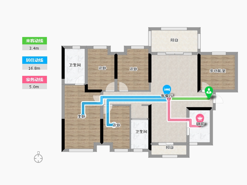 广西壮族自治区-梧州市-万象维也纳-112.95-户型库-动静线