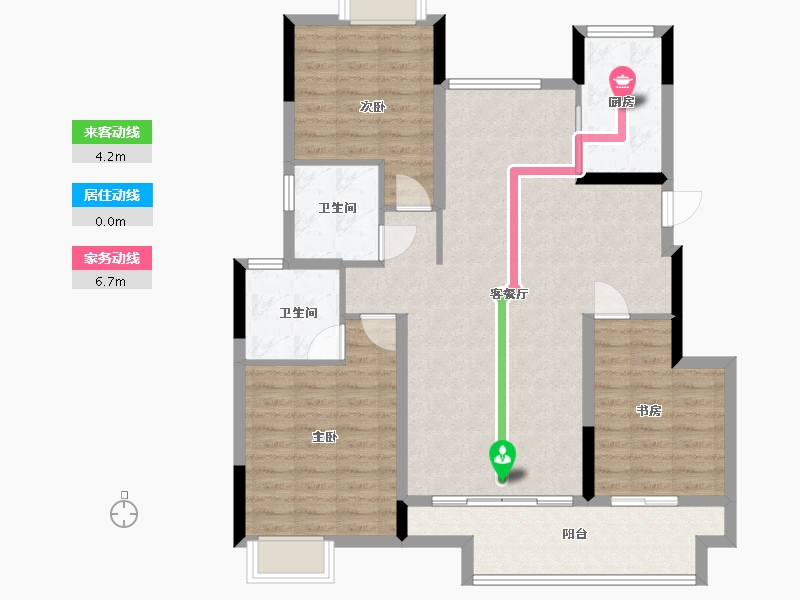 江西省-赣州市-双珑原著-107.00-户型库-动静线