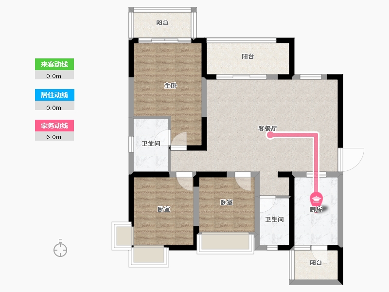 四川省-眉山市-天府桃源-95.60-户型库-动静线