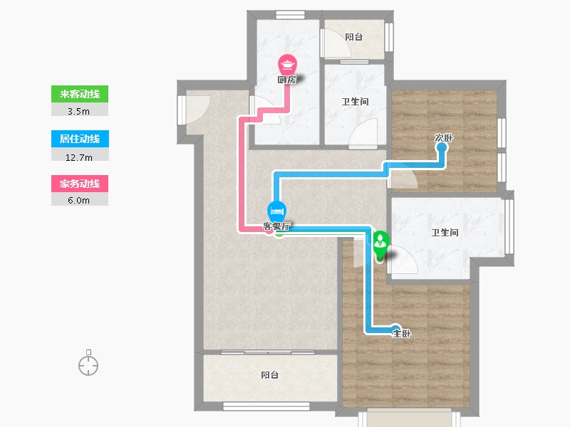 四川省-成都市-桐梓林欧城-72.13-户型库-动静线