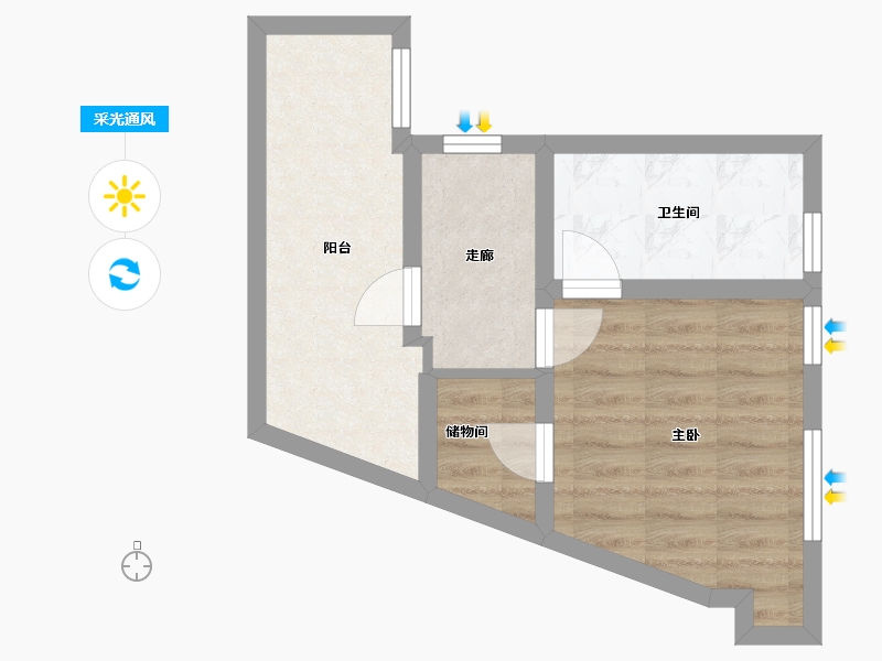 上海-上海市-燕兴大厦-120.00-户型库-采光通风