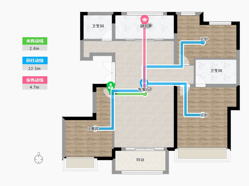 山东省-德州市-红烨一品-114.67-户型库-动静线