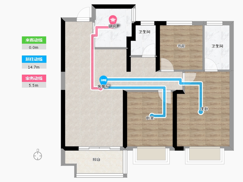 江西省-南昌市-万科玖里-79.28-户型库-动静线