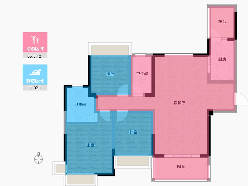 四川省-眉山市-天府桃源-94.13-户型库-动静分区