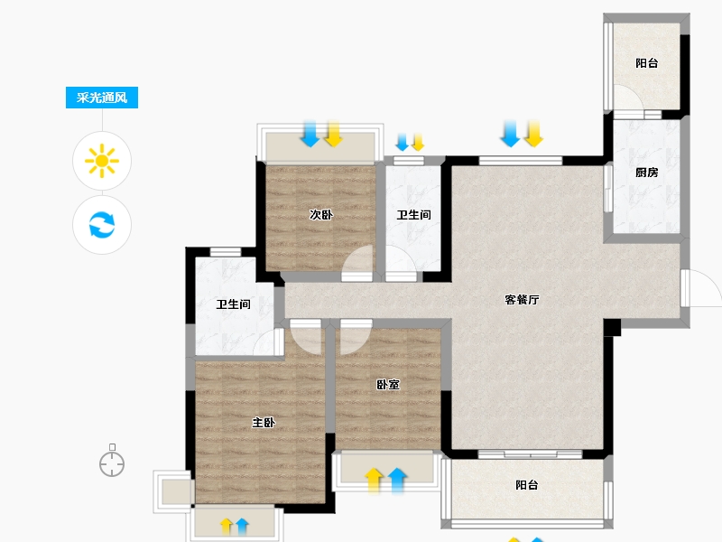 四川省-眉山市-天府桃源-94.13-户型库-采光通风