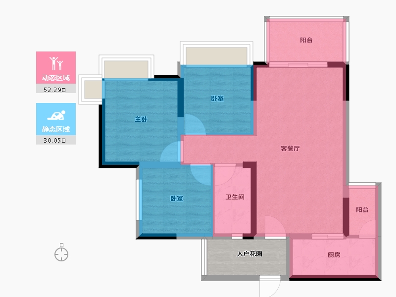 四川省-眉山市-天府桃源-78.40-户型库-动静分区