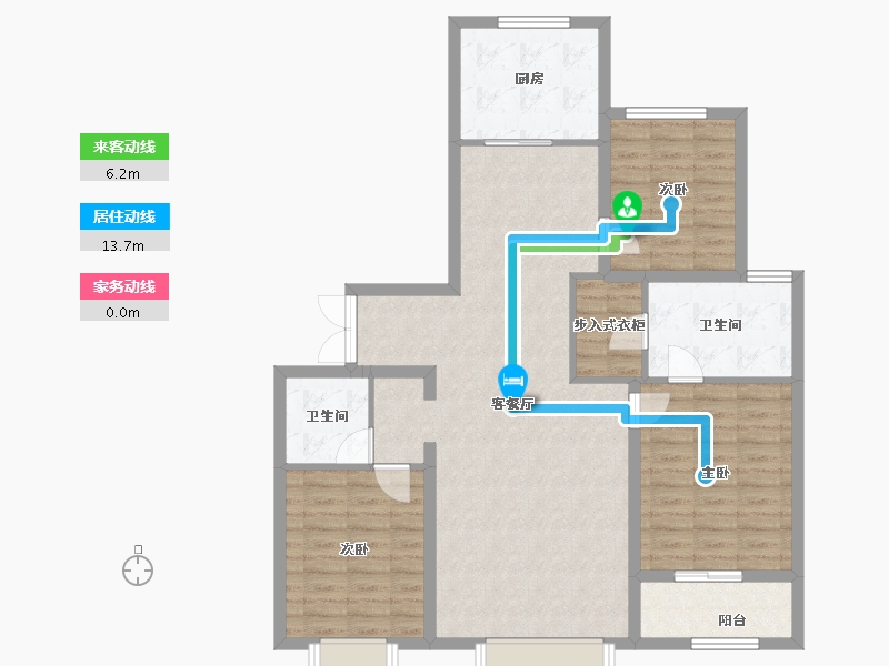 山西省-太原市-阳光·汾河湾D区-105.96-户型库-动静线