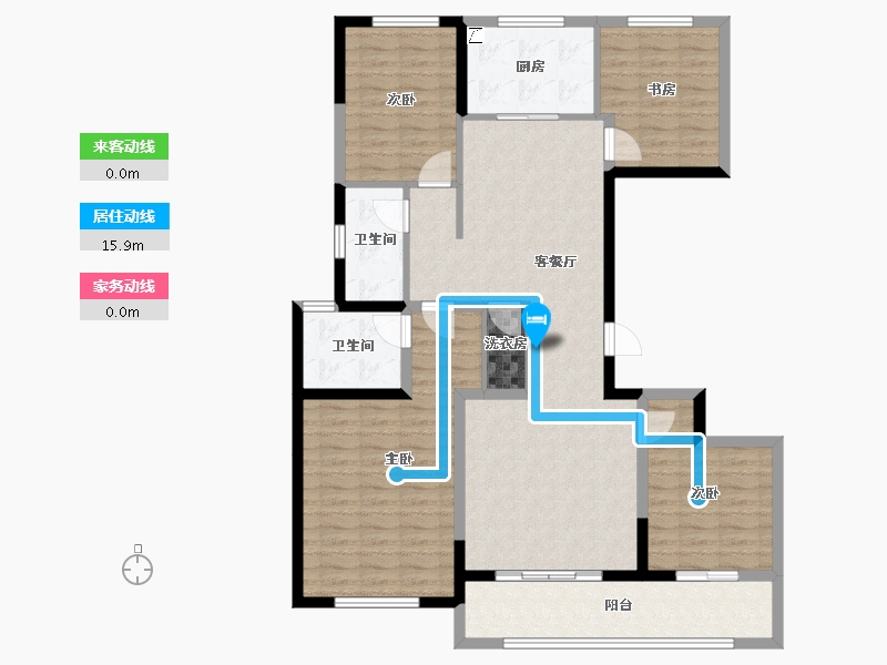 山西省-太原市-阳光·领域-116.80-户型库-动静线