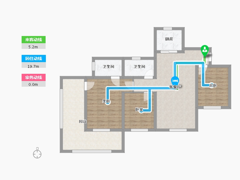 四川省-巴中市-宇忆叠翠-90.92-户型库-动静线