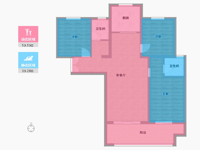 河南省-洛阳市-栖和苑-94.00-户型库-动静分区