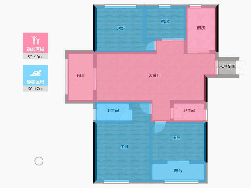 福建省-宁德市-香江公馆-101.42-户型库-动静分区