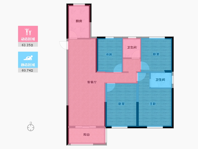 江苏省-盐城市-怡景学府苑-112.00-户型库-动静分区