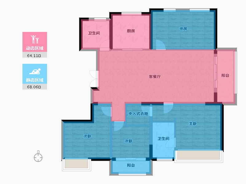 山东省-德州市-红烨一品-119.37-户型库-动静分区