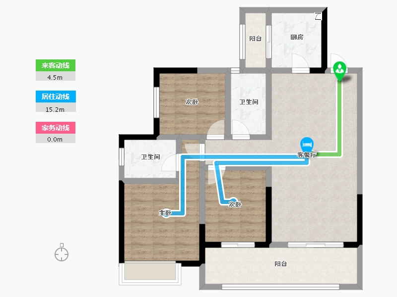 四川省-成都市-棠湖泊林城南郡​-91.21-户型库-动静线