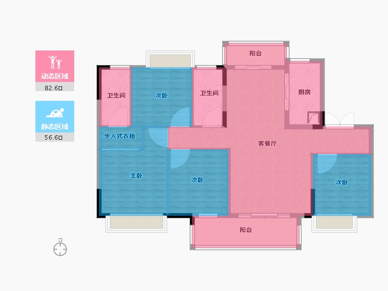 江西省-赣州市-佳兴滨江院子-126.00-户型库-动静分区