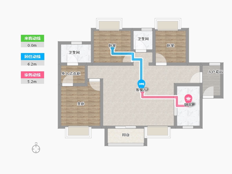 广东省-东莞市-金色半山-96.01-户型库-动静线