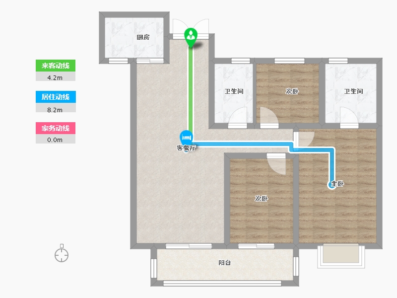 河南省-南阳市-国海•翰林学府-89.75-户型库-动静线